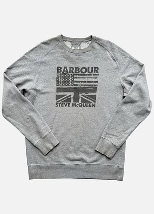Barbour чоловічий світшот steve mcqueen flags crew