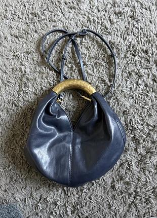 Стильна синя сумка zara