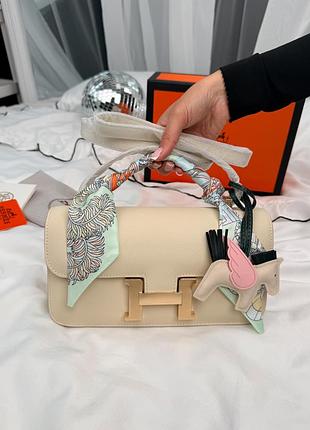 Сумка constance 26 bag in milk white with gold 3