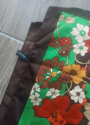 Винтажный шелковый платок kenzo 3