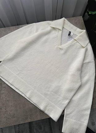 Джемпер тонкої в'язки з коміром h&m