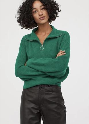 Светр з застібкою на горловині светр zara h&m
