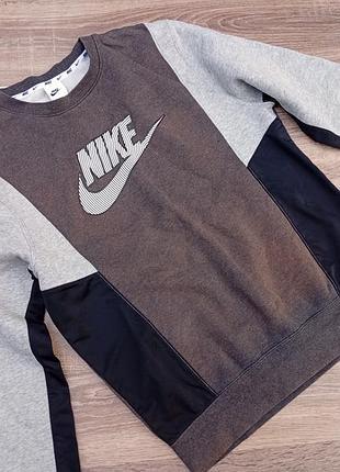Чоловічий світшот nike m nsw hybrid flc crew bb (артикул dj5075-032).