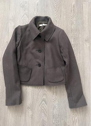 Вовняне коротке пальто-жакет uniqlo