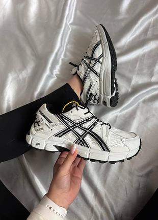 Asics gel kahana 8 white black (термо-мембрана)