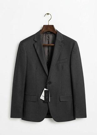 Преміальний італійський піджак massimo dutti зі 100% італійської вовни super 120’s оригінал m-l