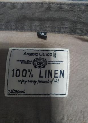 Сорочка 100 льон  angelo litrico 2