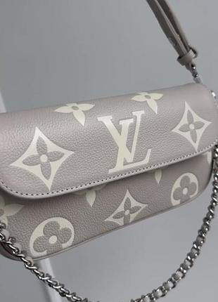 Сумка louis vuitton lv avy 23 cm сіра 3