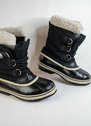 Sorel yoot pac nylon waterproof зимние термо сапоги оригинал! размер 38 24 см