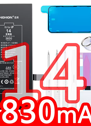 Аккумулятор nohon для apple iphone 14 + набор инструментов