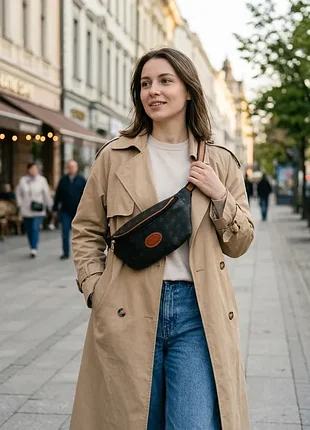 Стильная поясная сумка jjb benson.
