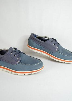 Timberland bradstreet fabric and leather oxford мокасини топсайдери оригінал! розмір 42 27 см