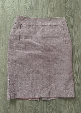 Спідниця banana republic, до колін, рожева (меланж)