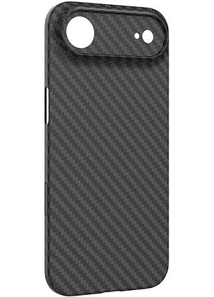 Ультратонка накладка carbon ultra slim для apple iphone 17 air матовий чохол з карбоновим візерунком айфон 17 айр black