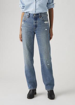 Женские джинсы levi's premium 501ола90s a19590064 - синий деним, 100% хлопок. премиум серия, оригинал.