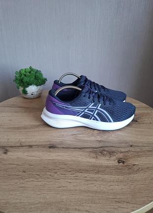 Кросівки жіночі asics для бігу, сині з фіолетовим, розмір 39