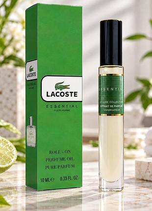 Парфюм масляный мужской lacoste essential 10 мл