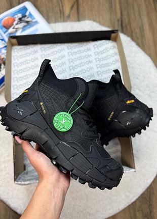 Чоловічі кросівки reebok zig kinetica 2,5 edge black gore-tex winter termo🖤