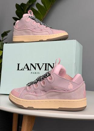 Lanvin curb sneakers pink 📦