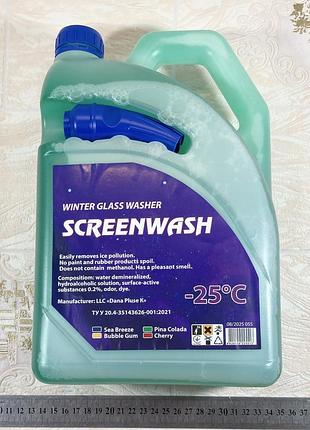Омивач скла зимовий -25 pina colada піна колада 4.2л з лійкою screenwash