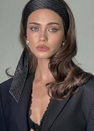 Повʼязка на голову givenchy original vip beauty gift фірмова повʼязка для волосся, шовкова стрічка твіллі, пов'язка бандо