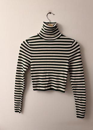 Zara водолазка кроп топ