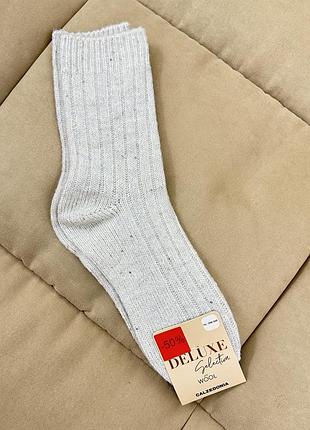 Носки calzedonia серые теплые высокие deluxe selection