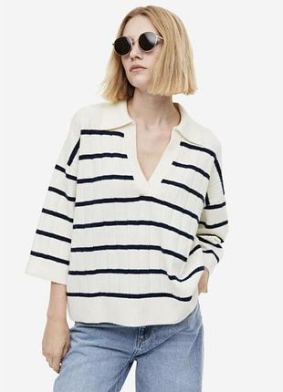 Светр h&m з рукавом 3/4🌺 теплий