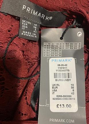 Женская гипюровая блуза primark 5