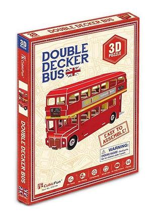 3d пазл cubicfun міні автобус даблдекер (s3018h)