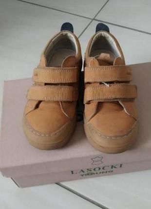 Дитячі кеди кросівки на липучках шкіра lasocki