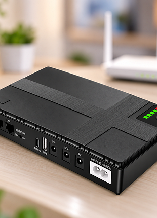 Ups power bank для роутера 20800 mah, dc 45w / источник бесперебойного питания / резервное питание сетевого оборудования