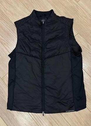 Оригинальный мужской спортивный жилет gym king thermal heat sealed gilet в классическом черном цвете.