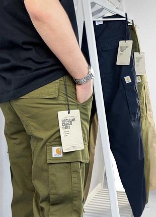 Нові штани carhartt wip regular cargo pant highland rinsed