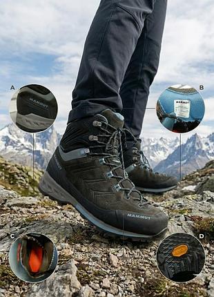 Трекінгові черевики від бренду mammut kento tour high gtx