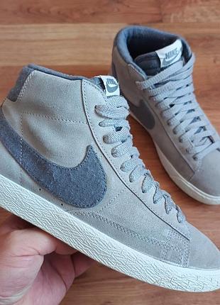 Оригінальні шкіряні хайтопи nike p40 довжина устілки по факту 26см