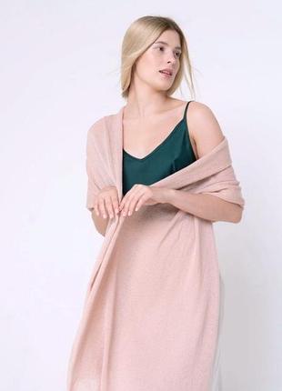 Ніжний шарф палантин від cashmere collection з меріносової вовни і кашеміра