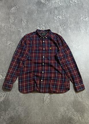 Сорочка lyle & scott xl розмір фланелева сорочка в клітинку чоловіча