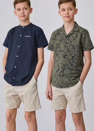 Сорочки для підлітка next та ted baker, 2 шт., хакі, синій, 152 см