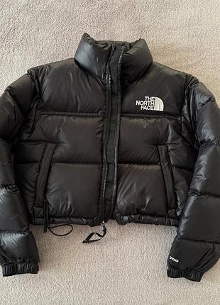 Жіночий пуховик the north face чорний