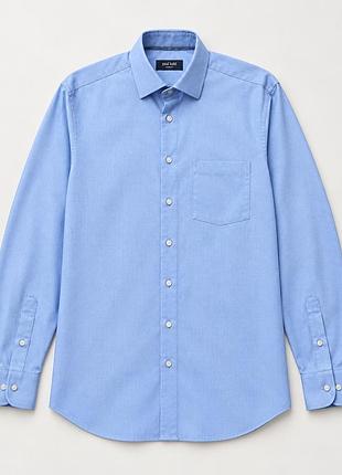 Чоловіча блакитна сорочка paul kehl zürich easy to iron (розмір m / 39) 100% бавовна