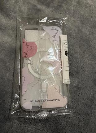 Чохол apple iphone 17 pro з принтом my heart is beating with you