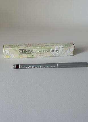 Уцінка❗️ clinique – quickliner for lips – автоматичний олівець для губ, 07 plummy