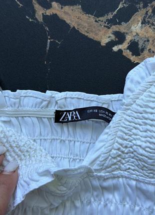 Білий топ на бретельках  zara 3