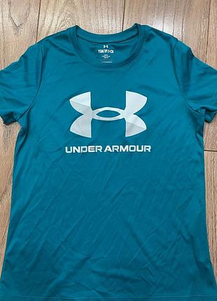 Футболка чоловіча under armour бірюзова
