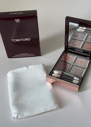 Уцінка❗️ tom ford – eye color quad ombres à paupières 4 couleurs – палетка тіней для повік, 02 cherry smoke
