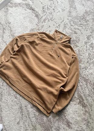 Чоловіча флісова толстовка polo ralph lauren коричнева
