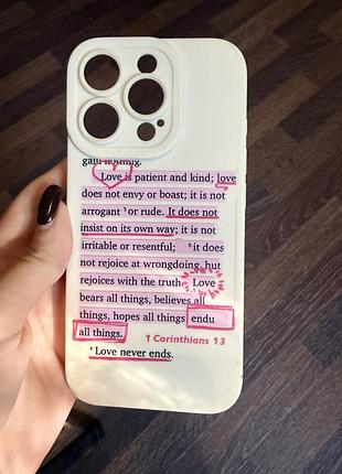 Чохол apple для iphone 16 pro з написом