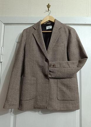Жакет. піджак з 100% вовни uniqlo x ines de la fressange. шерсть.