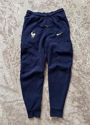 Спортивні штани чоловічі nike tech fleece france сині